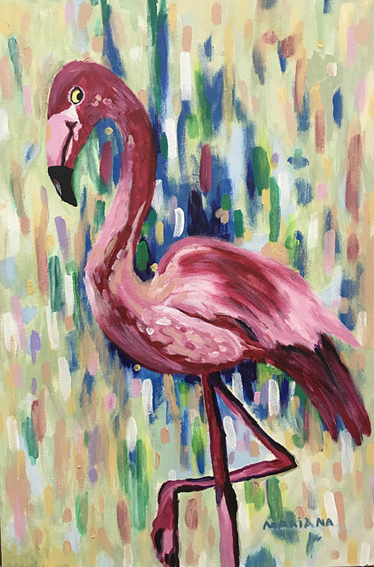 Flamingo - 60 x 40 - AST - 2019